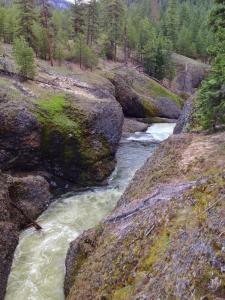 Gully through mountains