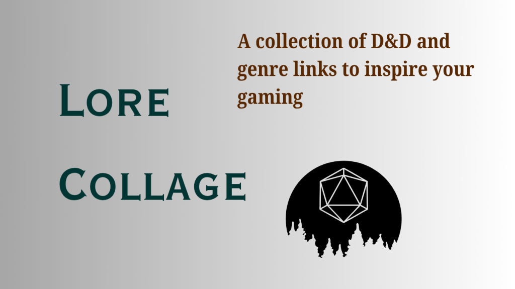 Lore collage: Inspirations, disasters and conventions