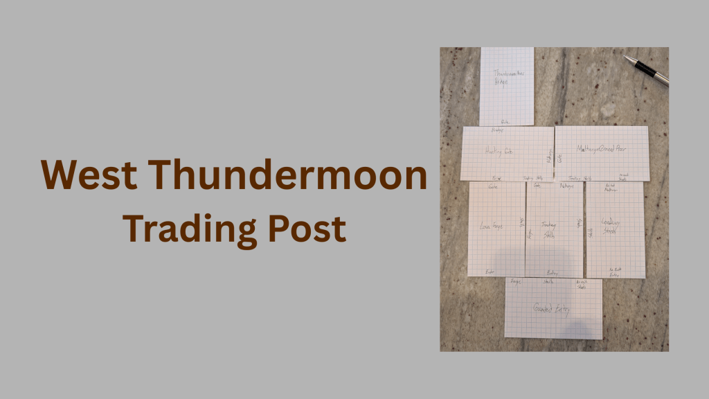 West Thundermoon Trading Post, home the&nbsp;Maltunyns